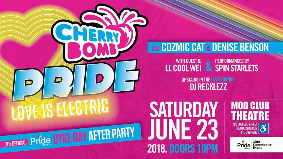 QueerEvents.ca - Pride Toronot Event Listing - Cherry Bomb Pride 2018