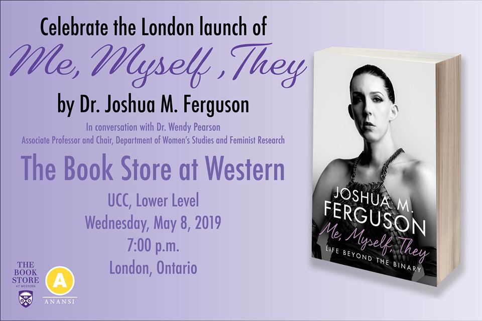 QueerEvents.ca - London event - Author Joshua Ferguson book launch banner