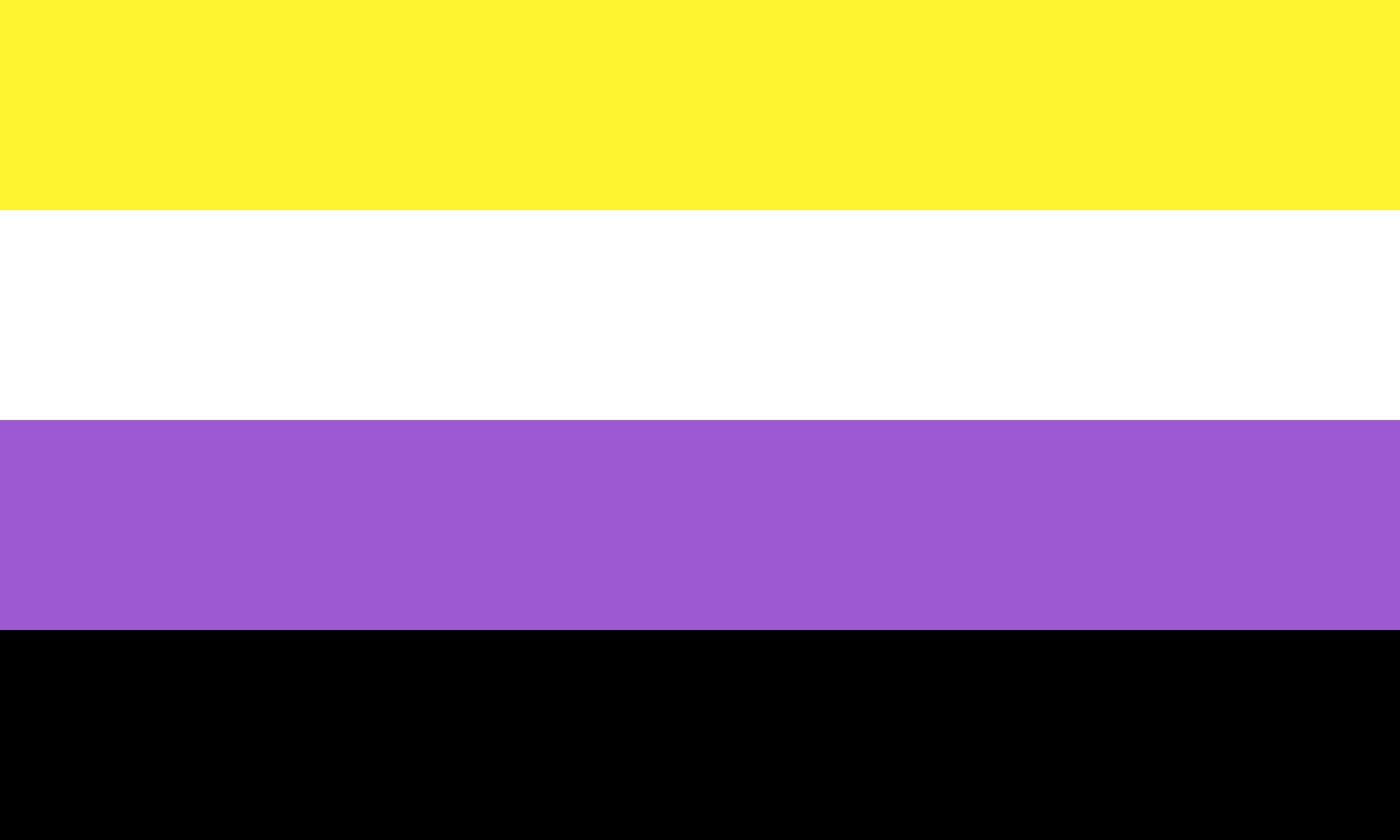 QueerEvents.ca - Queer Flags - Non-Binary Flag Image