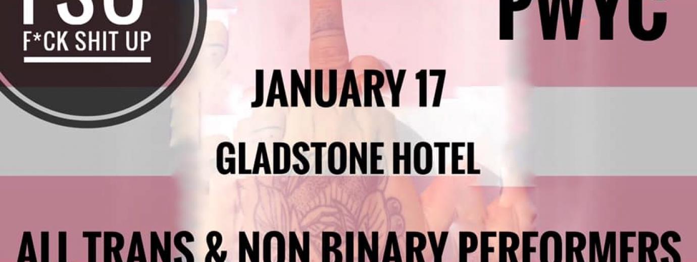 QueerEvents.ca - Toronto event listing - FSU - Trans & Non binary performers