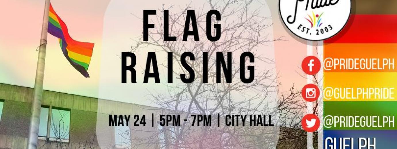QueerEvents.ca - Guelph  pride event listing -  Flag Raising 2019