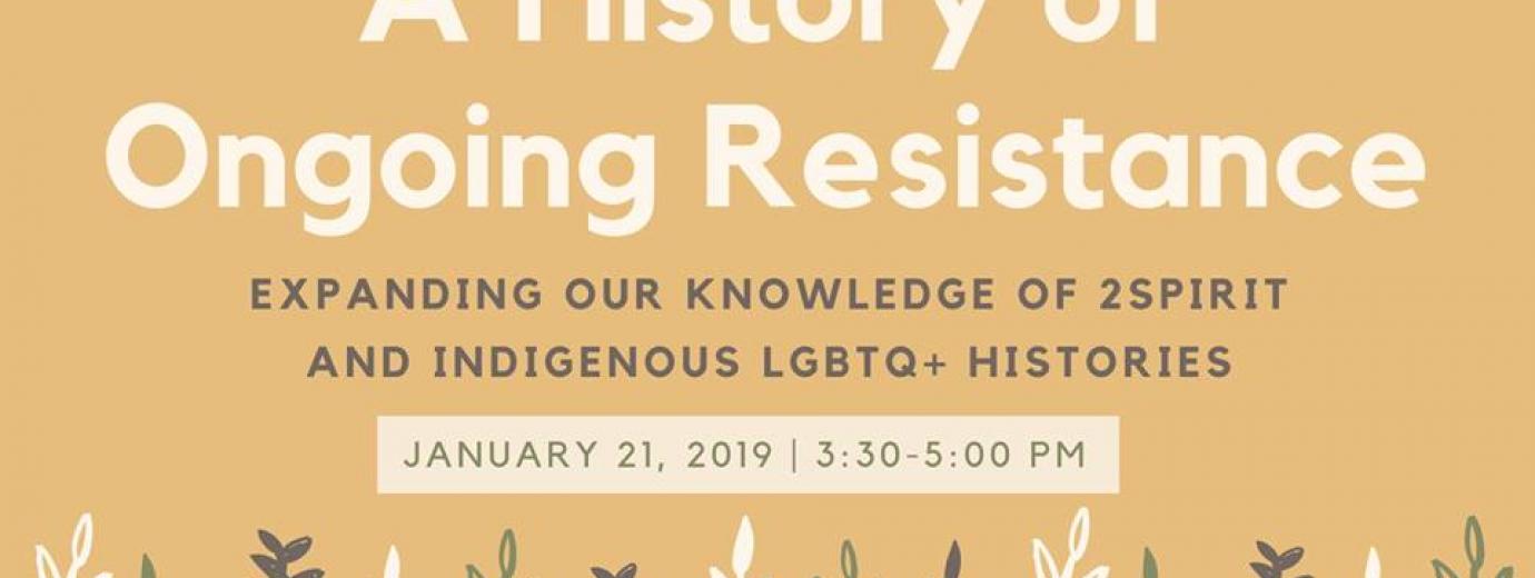 QueerEvents.ca - Toronto event listing - History of ongoing resistance event banner
