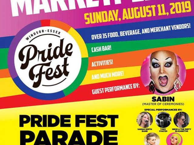 QueerEvents.ca - Windsor event listing - Pride Day Market Place 2019 - Event Poster