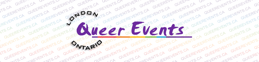 Banner Image Text reads queerevents.ca - No image