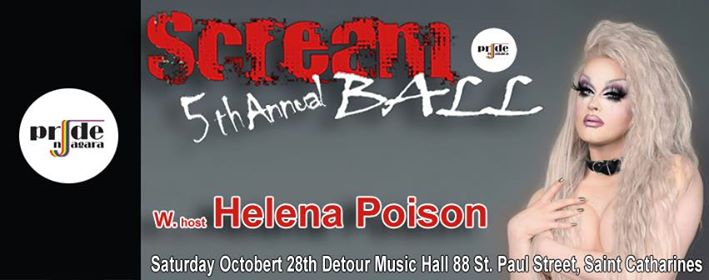 QueerEvents.ca - Pride Niagara Scream Ball - event banner