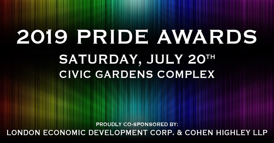 QueerEvents.ca - London event listing - 2019 Pride London Festival Awards - event banner