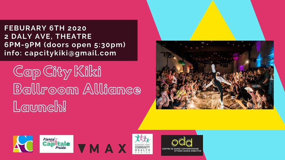 QueerEvents.ca - Ottawa event listing - Cap City Kiki Ballroom Alliance Launch 2020 event banner