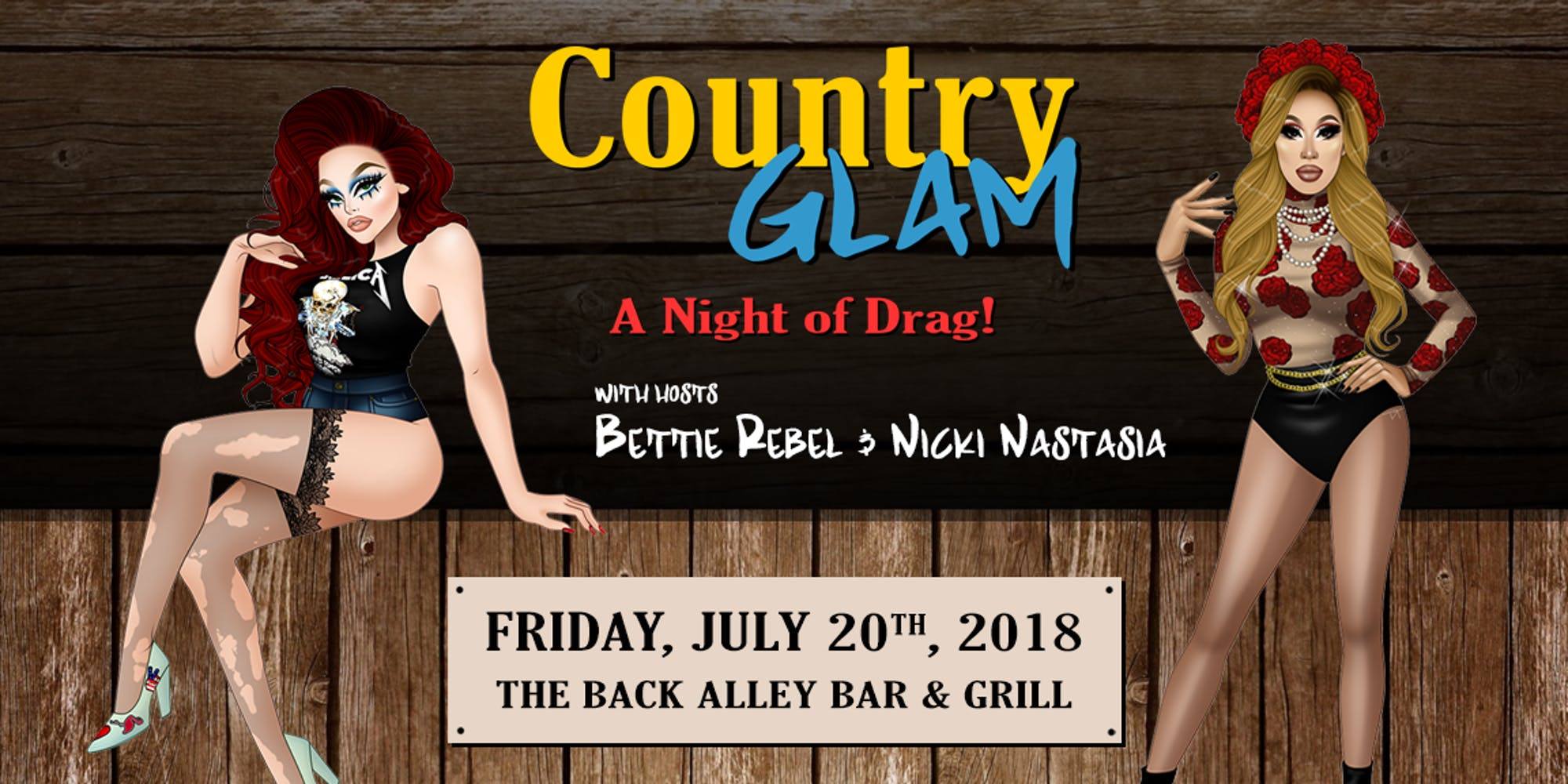 QueerEvents.ca - Country Glam Event Banner