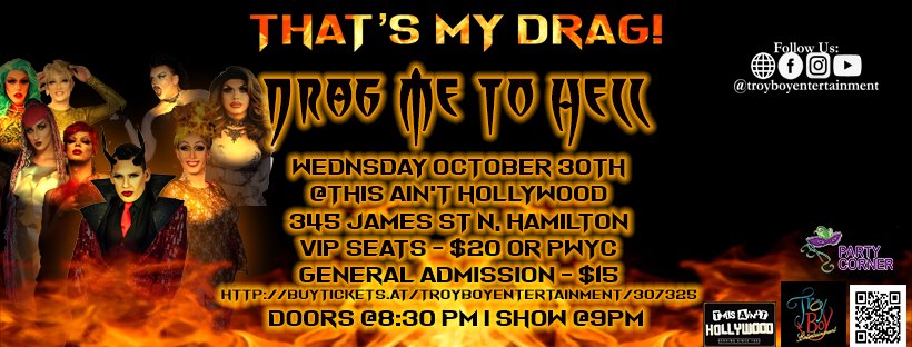 QueerEvents.ca - Hamilton event listing - That's my drag October 2019 event