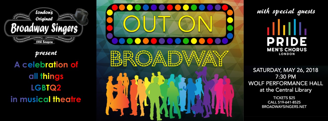 QueerEvents.ca - Event Listing - Out On Broadway Concert banner