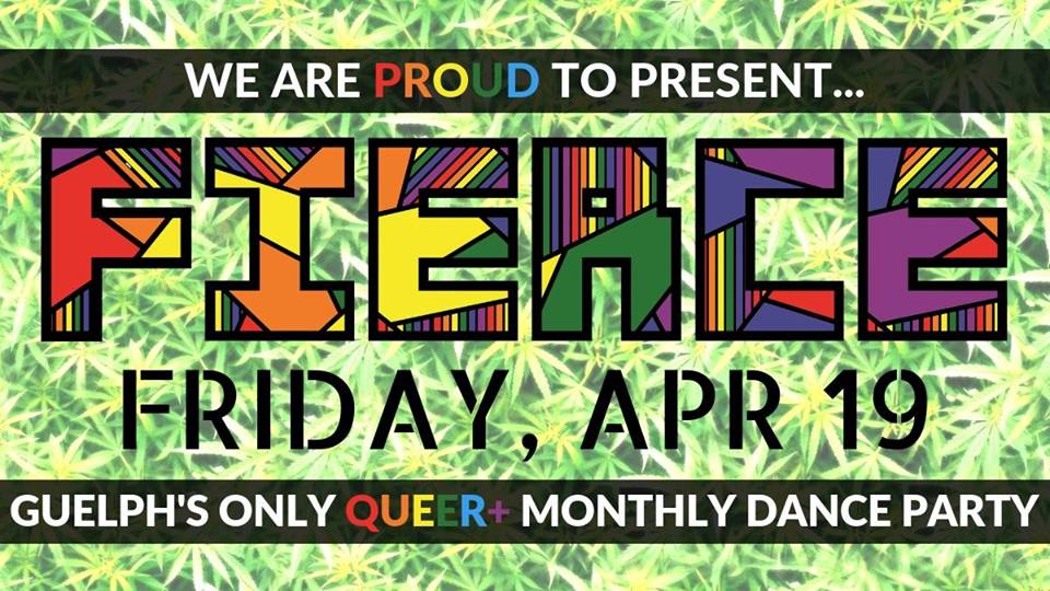 QueerEvents.ca - Guelph event listing - Fierce! Friday April edition