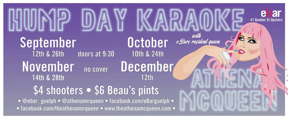 QueerEvents.ca - Guelph event listing - Hump Day Karaoke