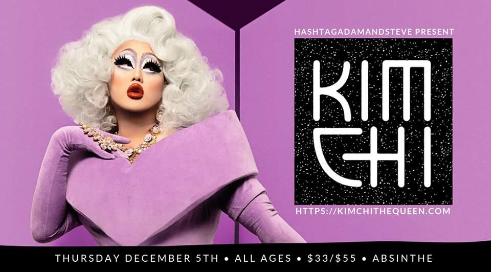 QueerEvents.ca - Hamilton event listing - Adam & Steve present Kim Chi Live in Hamilton