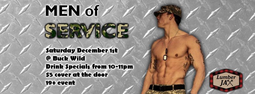QueerEvents.ca Listing- Men of Service - Lumberjax 
