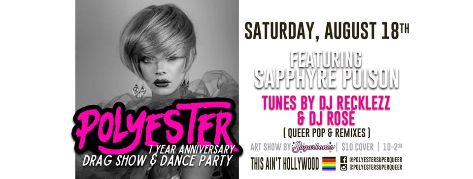 QueerEvents.ca - Hamilton -Polyester event banner
