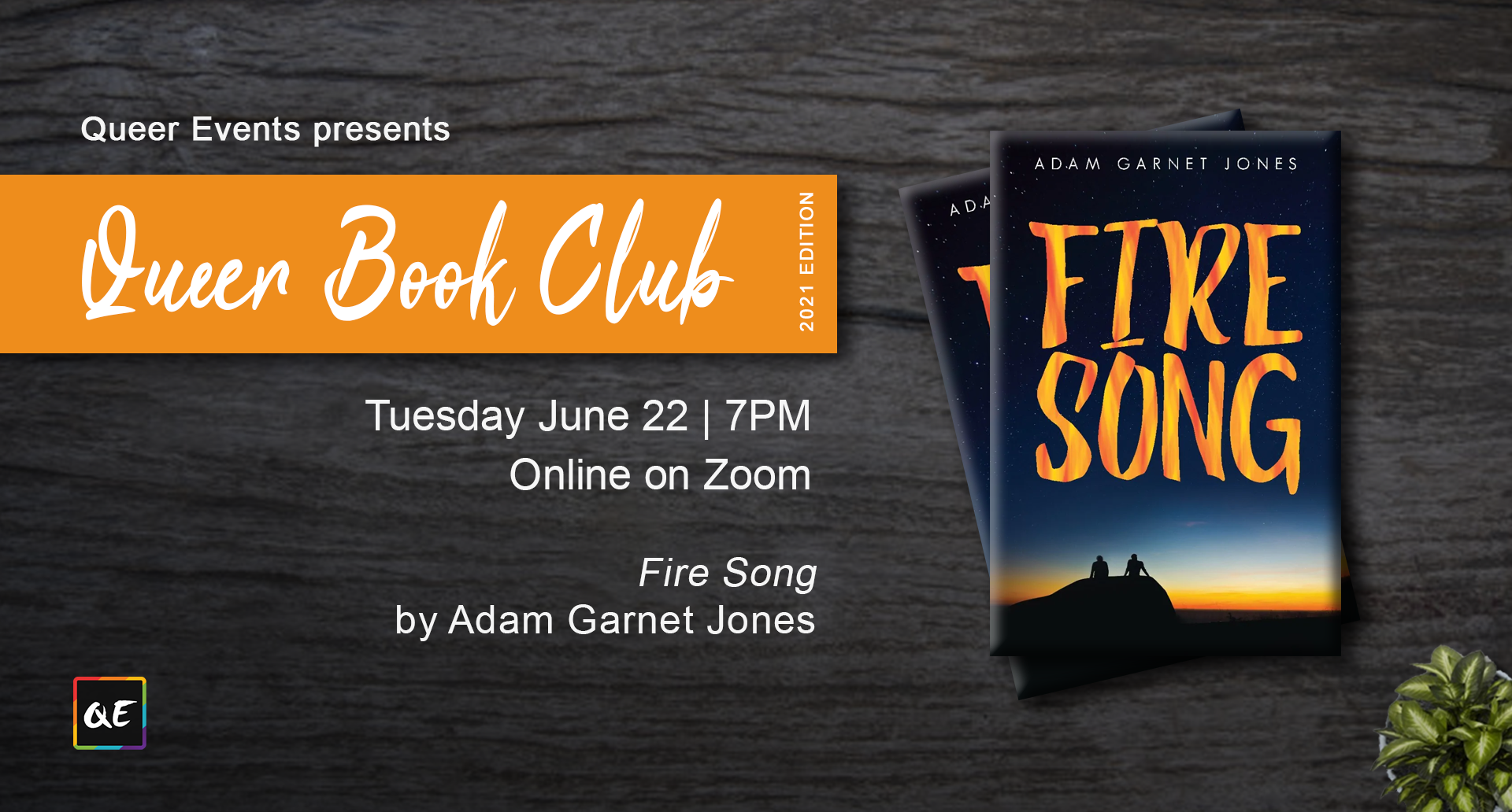 QueerEvents.ca - queer virtual event listing - queer book club june 2021 edition
