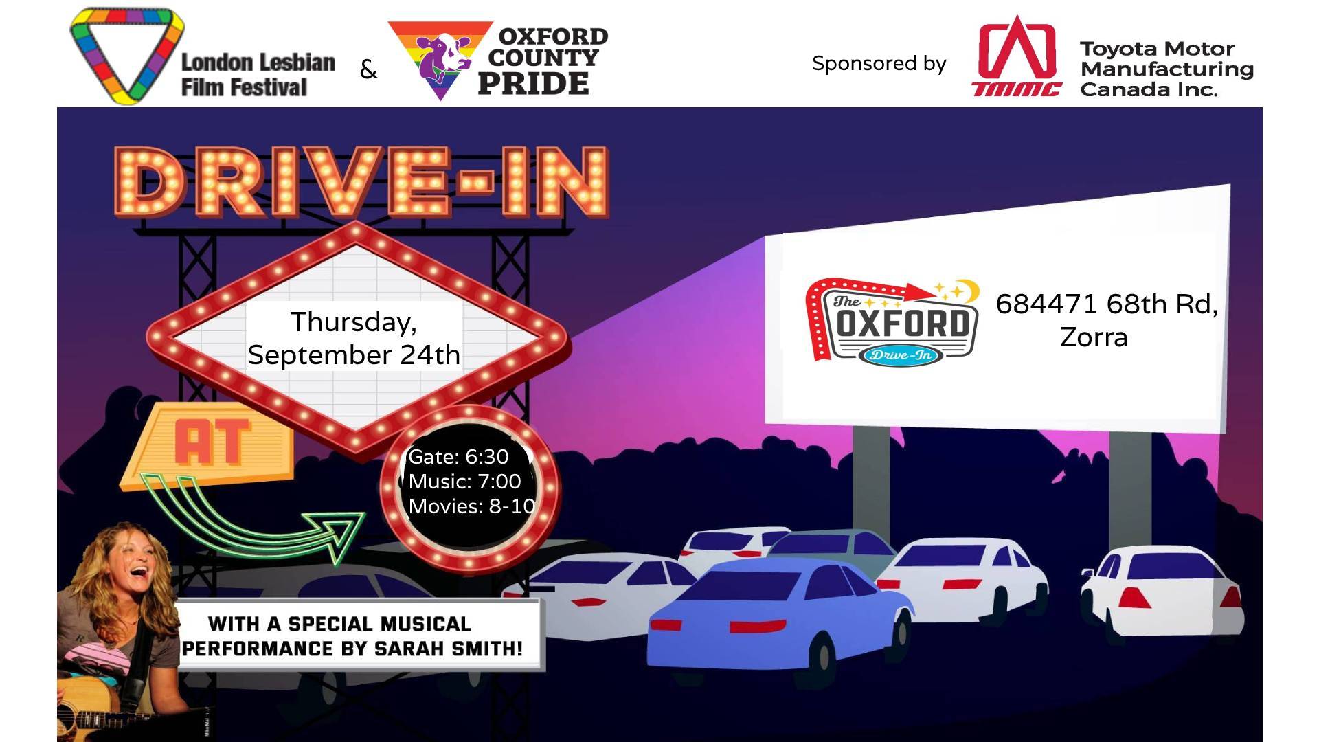 QueerEvents.ca - London event listing - London Lesbian Film Festival Drive In Event
