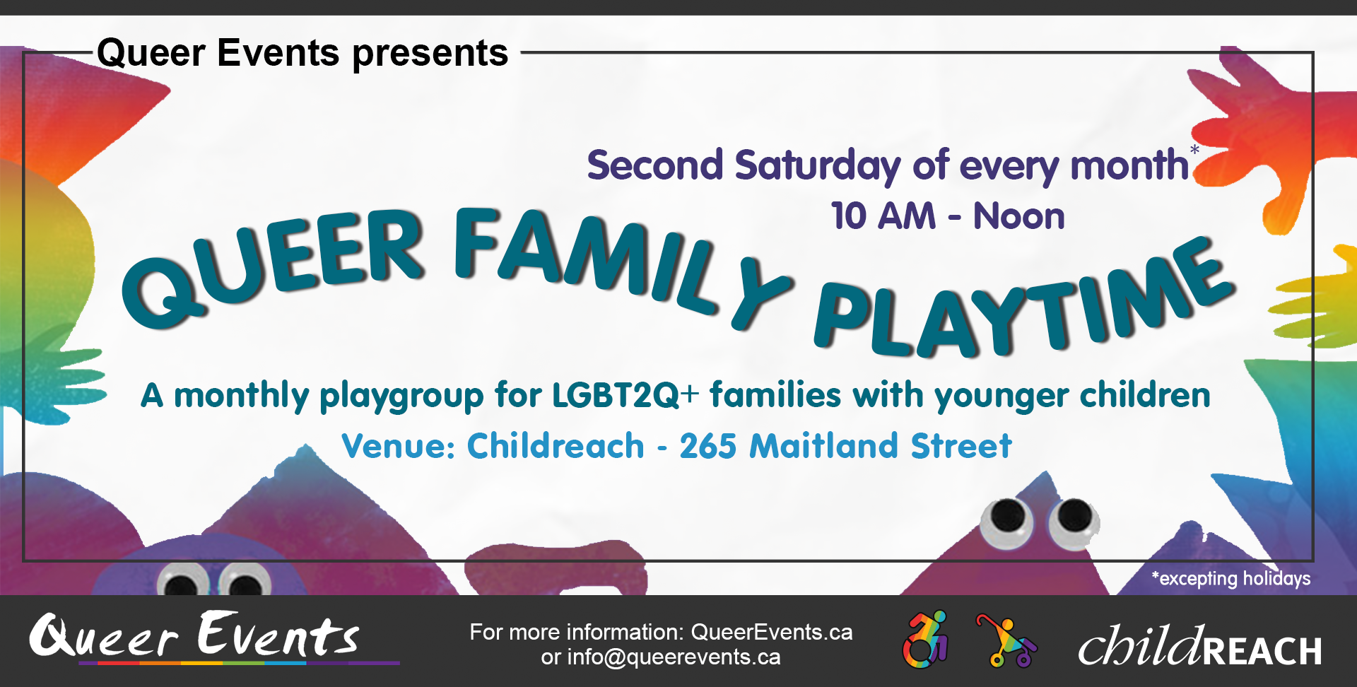 QueerEvents.ca - event lsiting - queer family playtime banner 