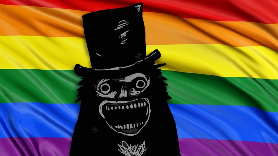 QueerEvents - Rainbow Reels the babadook event banner