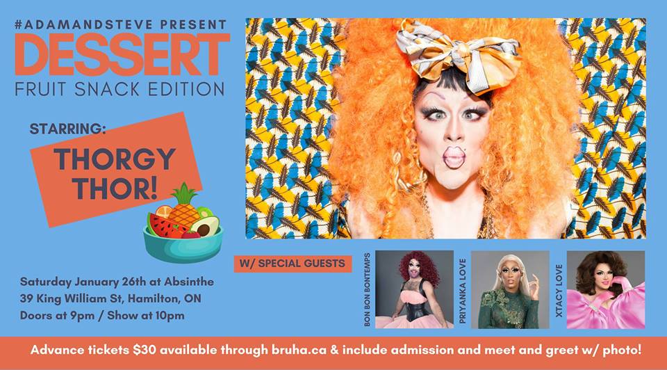 QueerEvents.ca - Hamilton event listing - Thorgy Thor Live