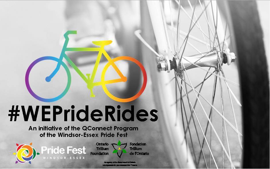 QueerEvents.ca - Windsor event listing - WePrideRides event banner
