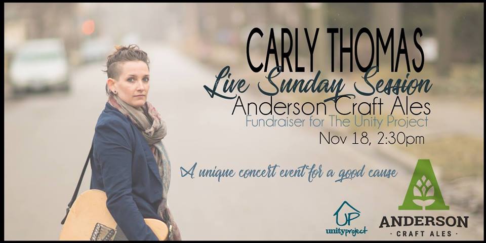 QueerEvents.ca - Event Listing - Carly Thomas Live Sunday Session