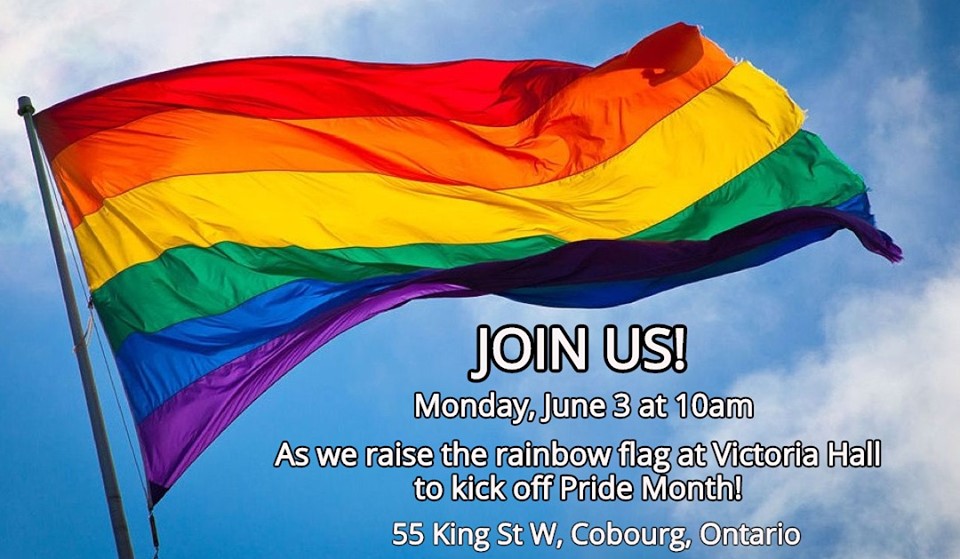 QueerEvents.ca - Cobourg - Flag Raising Pride 2019