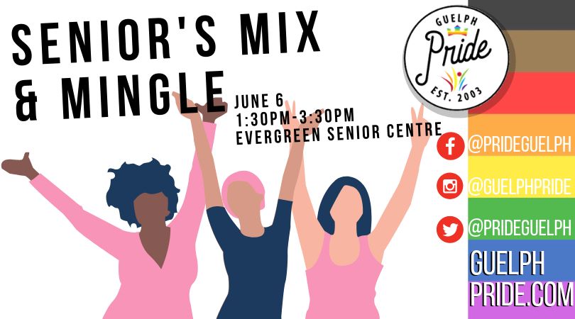QueerEvents.ca - Guelph  pride event listing - Senior's Mix & Mingle