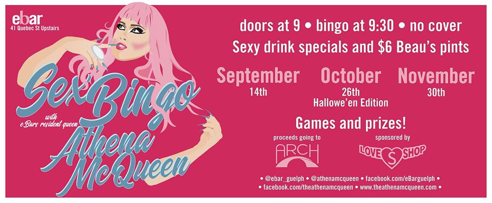 QueerEvents.ca - guelph event listing - sex bingo banner image