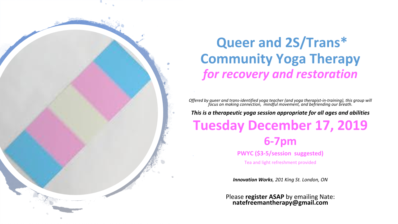 QueerEvents.ca - London event listing - Community Yoga Session 
