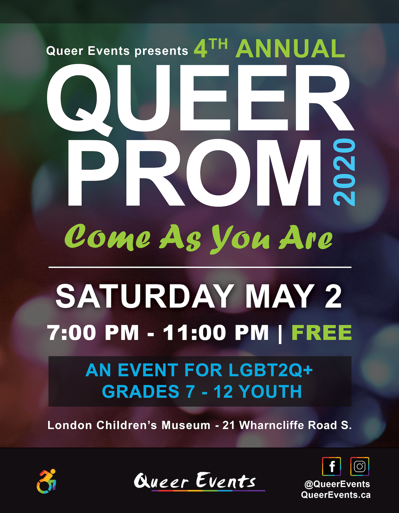 Queer Prom for Youth 2020 Poster