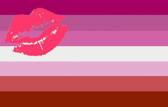 QueerEvents.ca - Queer Flags - Lipstick Lesbian Flag Image