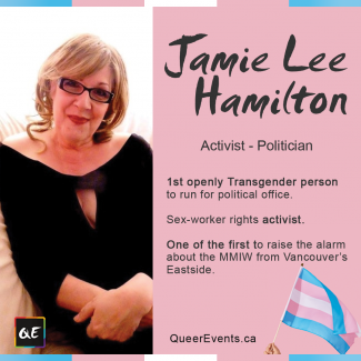 QueerEvents.ca - notable indviduals - Jamie Lee Hamilton image