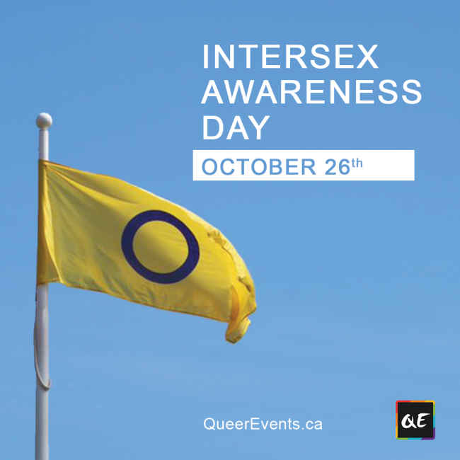 QueerEvents.ca - Intersex Awareness Day - October 26th