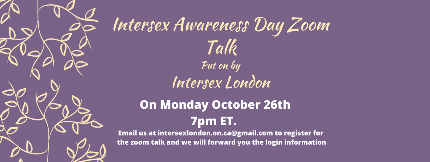 QueerEvents.ca - virtual event listing - intersex info session - oct 2020