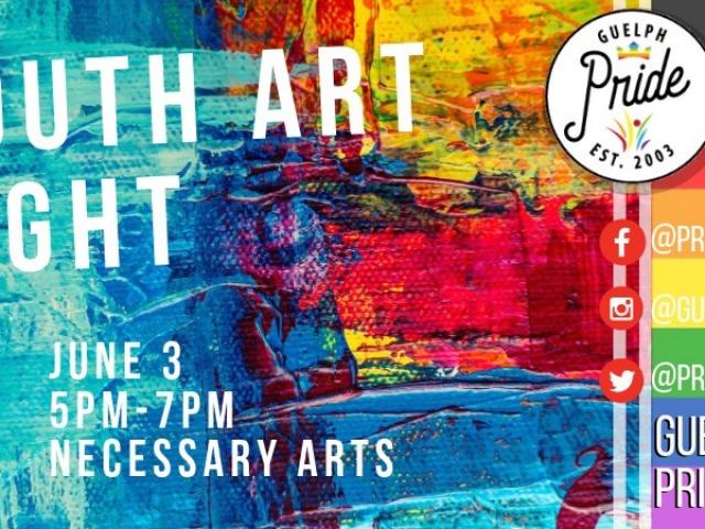 QueerEvents.ca - Guelph  pride event listing -  Youth art night