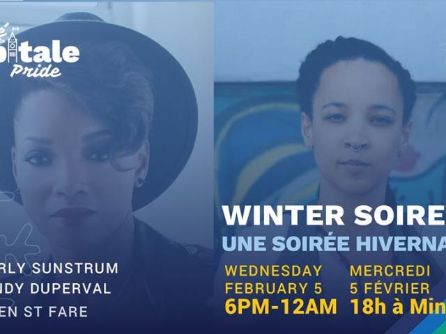 QueerEvents.ca - Ottawa event listing - Winter Soiree - Pride event banner