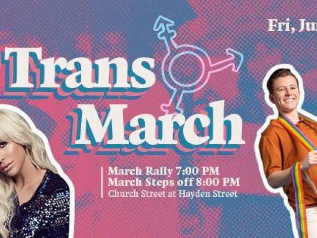 QueerEvents.ca - Toronto event listing- Trans March 2019 event banner